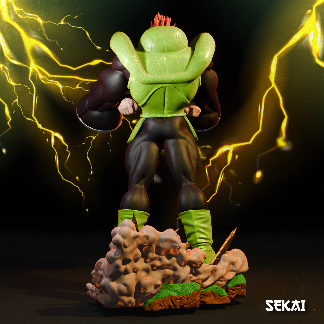 Android 16 - Unassembled and Unpainted Garage Kit - Model Designed by Sekai3D