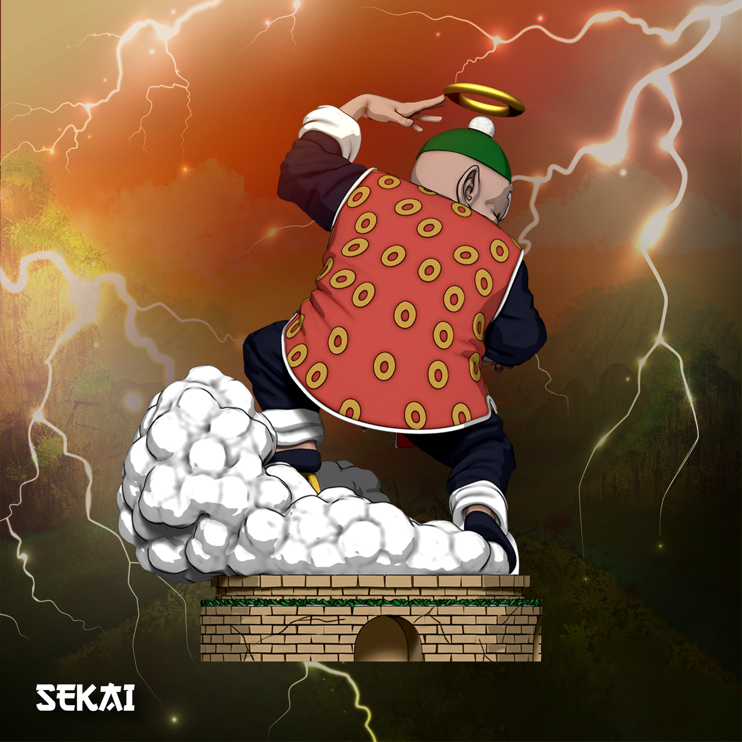 Grandpa Gohan - Unassembled and Unpainted Garage Kit - Model Designed by Sekai3D