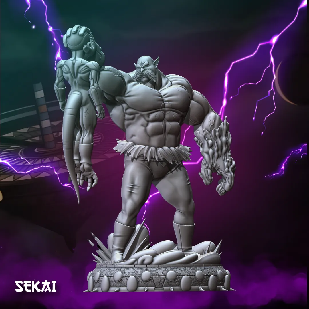Toppo vs Freiza - Unassembled and Unpainted Garage Kit - Model Designed by Sekai3D