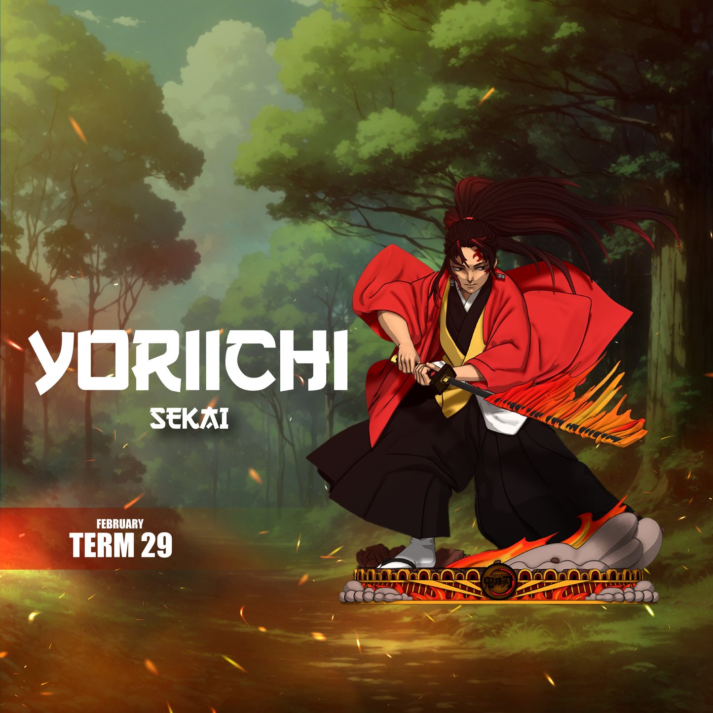 Yoriichi - Unassembled and Unpainted Garage Kit - Model Designed by Sekai3D