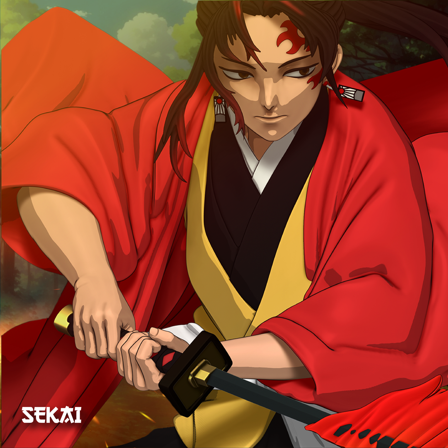 Yoriichi - Unassembled and Unpainted Garage Kit - Model Designed by Sekai3D