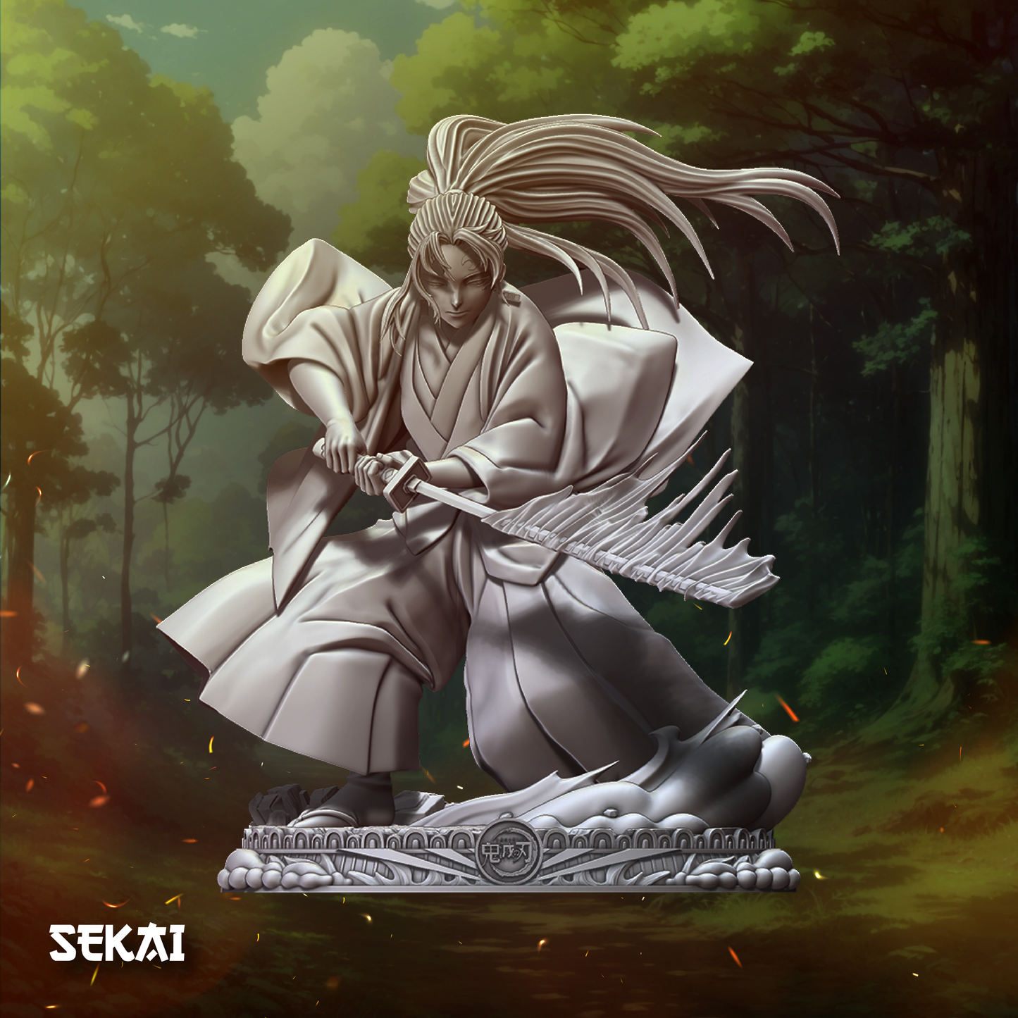 Yoriichi - Unassembled and Unpainted Garage Kit - Model Designed by Sekai3D