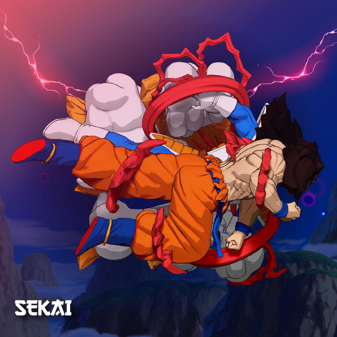 Goku vs Vegeta - Unassembled and Unpainted Garage Kit - Model Designed by Sekai3D