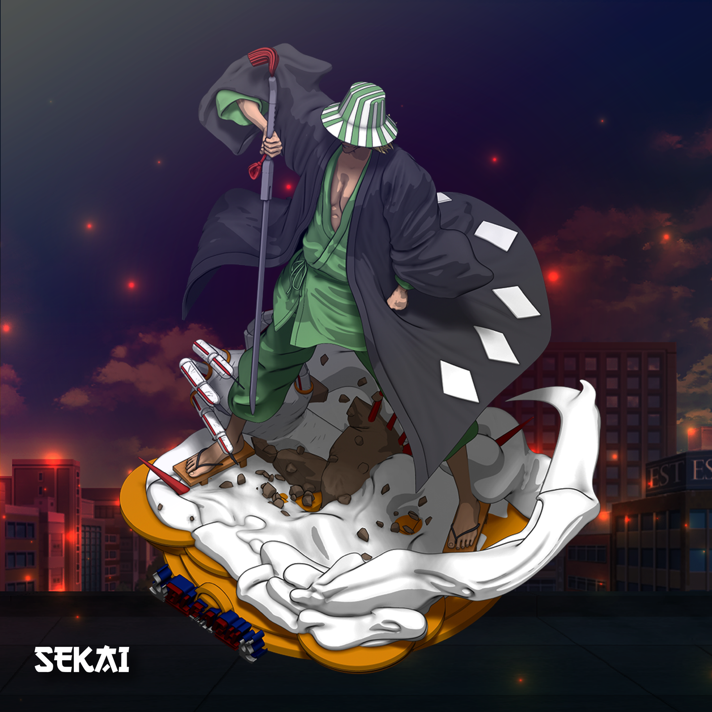 Kisuke - Unassembled and Unpainted Garage Kit - Model Designed by Sekai3D