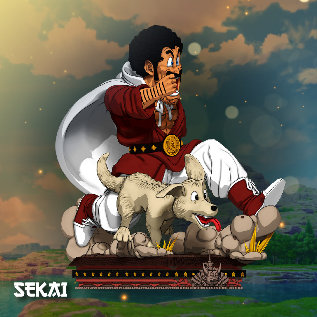Mr. Satan (Hercule) and Bee - Unassembled and Unpainted Garage Kit - Model Designed by Sekai3D