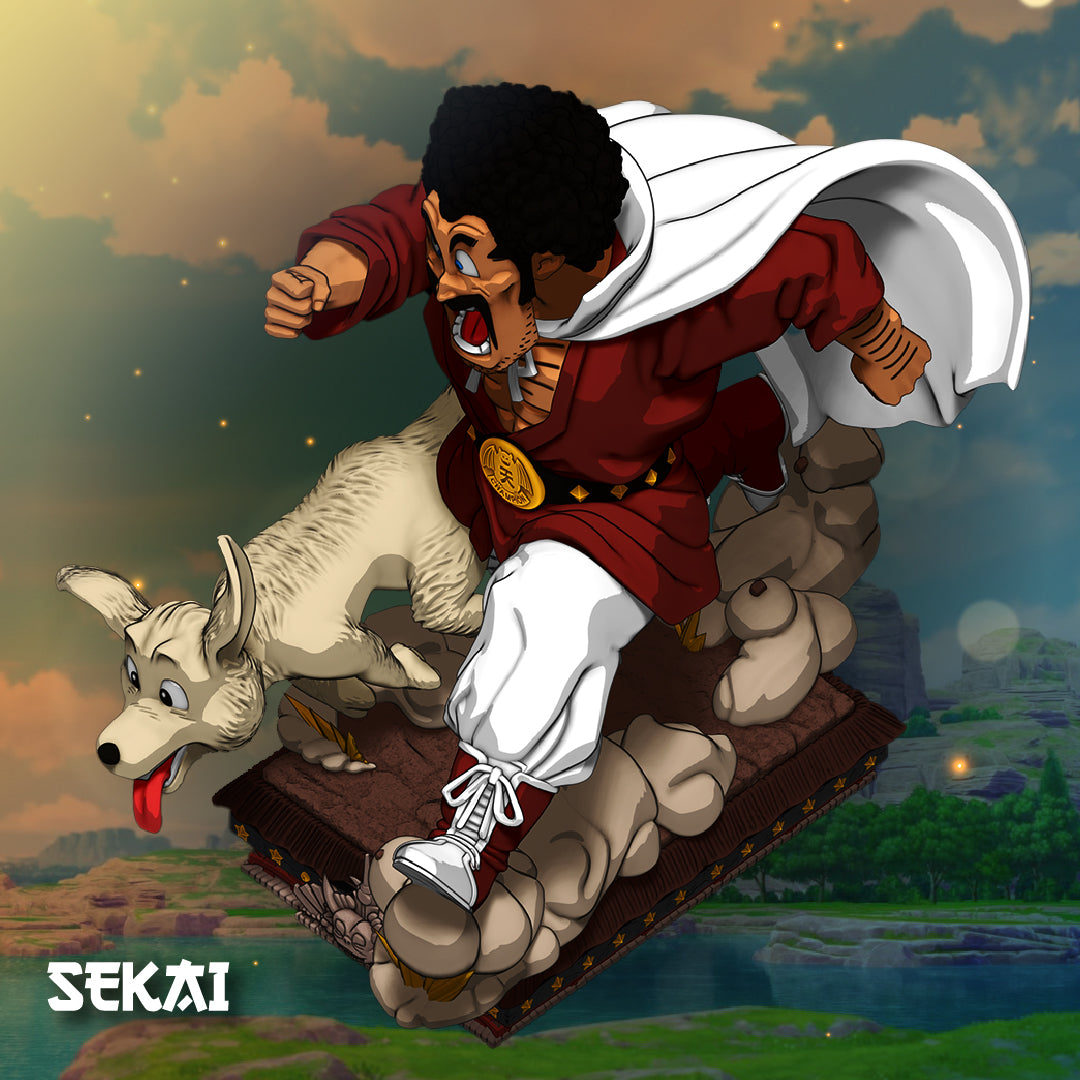 Mr. Satan (Hercule) and Bee - Unassembled and Unpainted Garage Kit - Model Designed by Sekai3D
