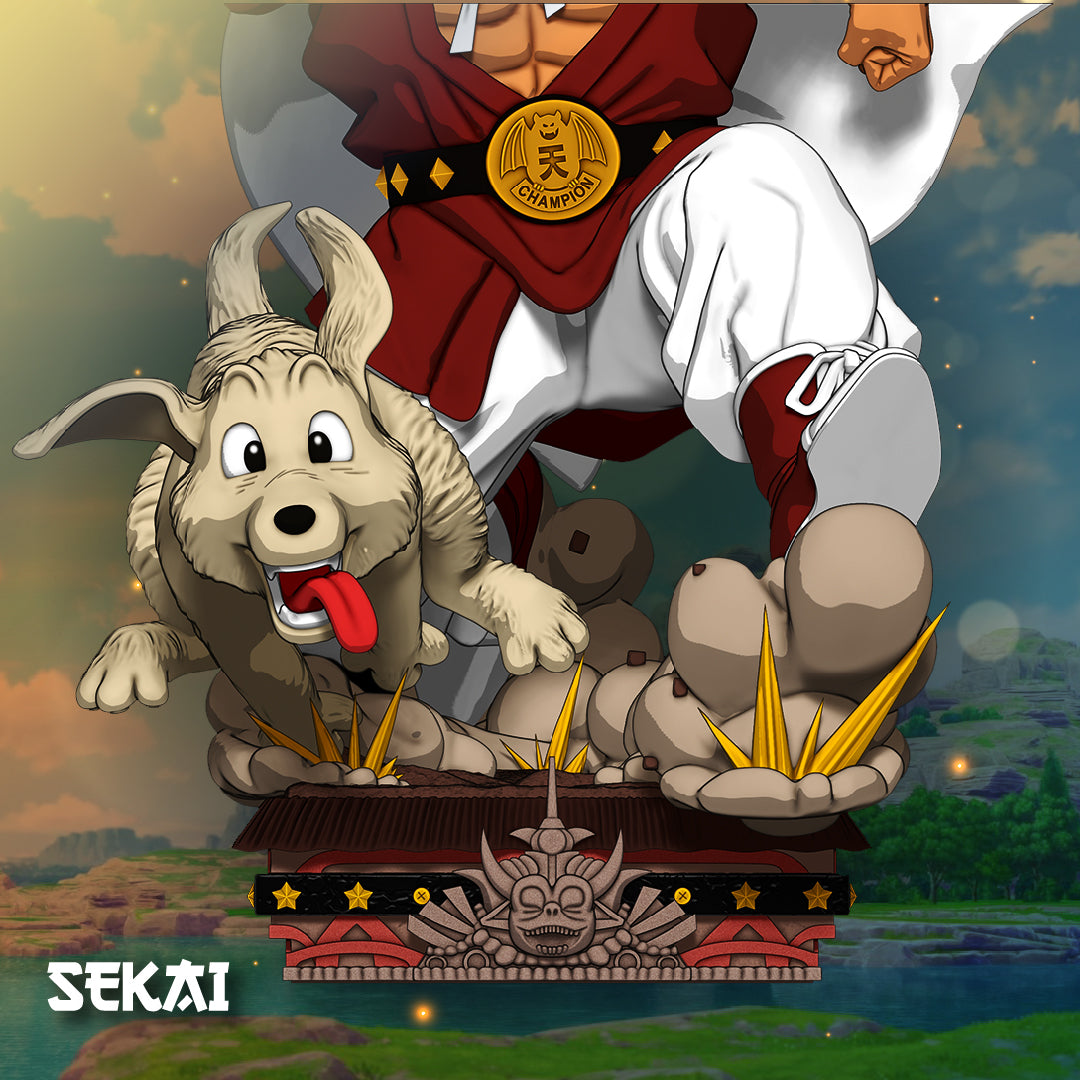 Mr. Satan (Hercule) and Bee - Unassembled and Unpainted Garage Kit - Model Designed by Sekai3D