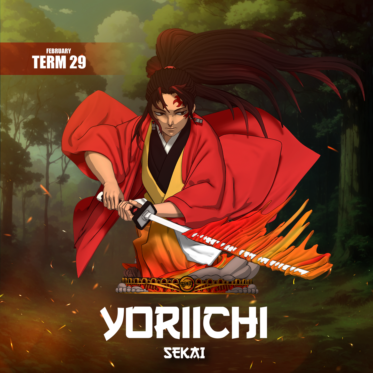 Yoriichi - Unassembled and Unpainted Garage Kit - Model Designed by Sekai3D