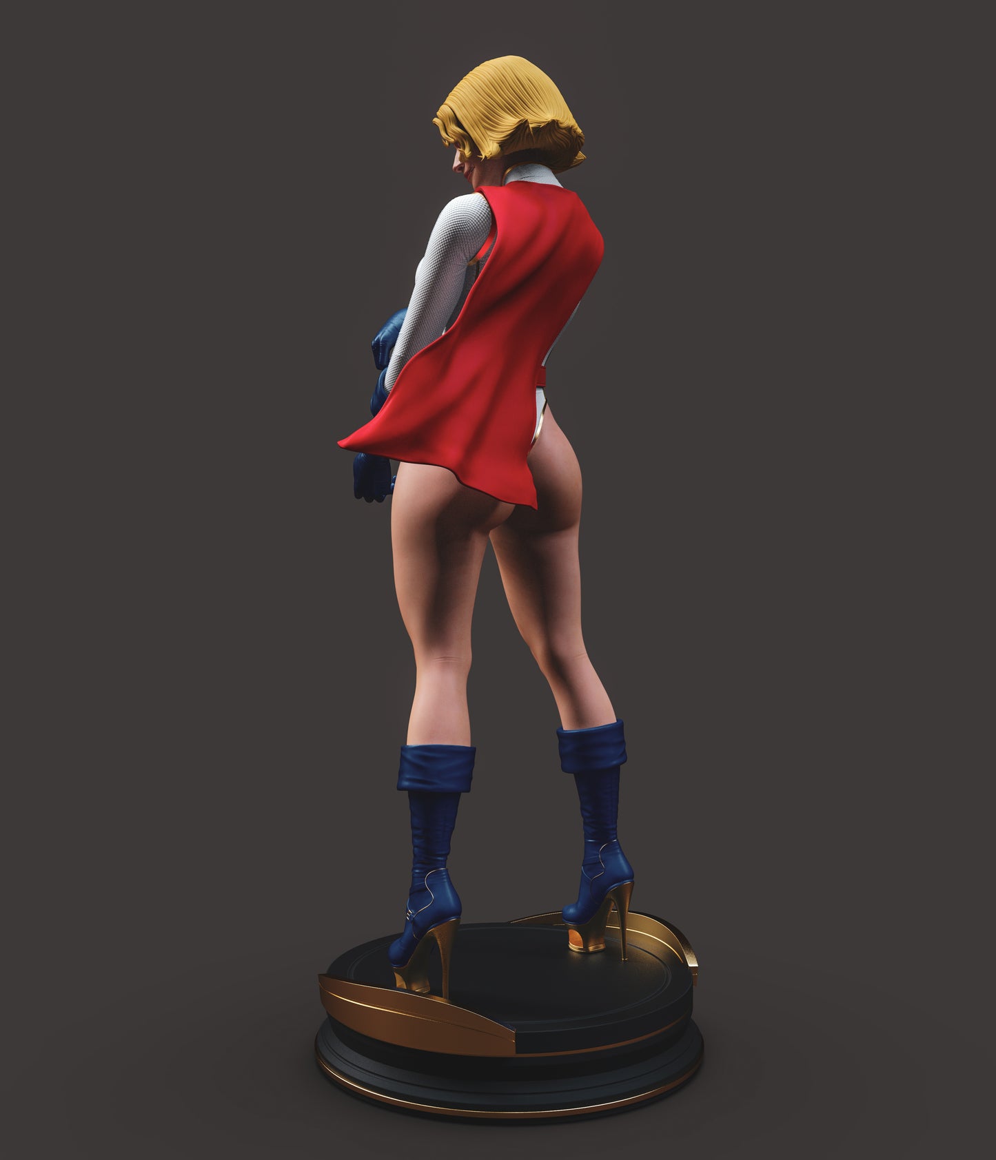 Power Girl - Unassembled and Unpainted Garage Kit - Model Designed by Abe3d/Dellas