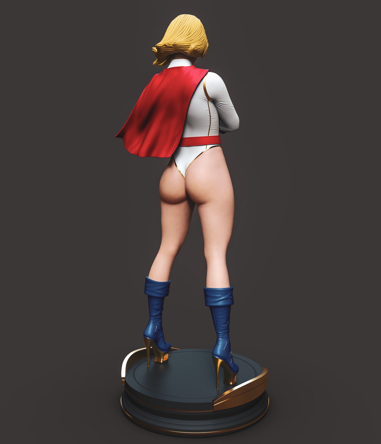 Power Girl - Unassembled and Unpainted Garage Kit - Model Designed by Abe3d/Dellas