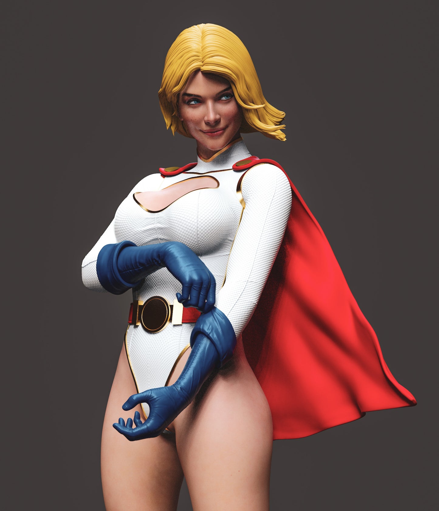 Power Girl - Unassembled and Unpainted Garage Kit - Model Designed by Abe3d/Dellas