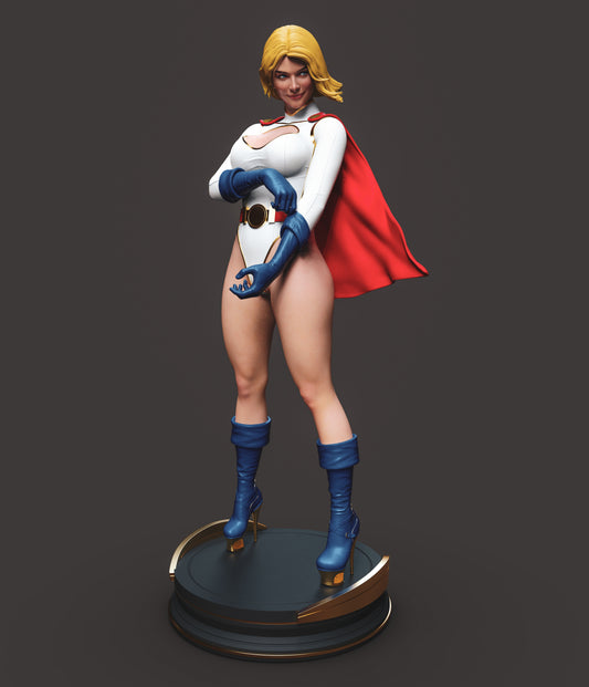 Power Girl - Unassembled and Unpainted Garage Kit - Model Designed by Abe3d/Dellas