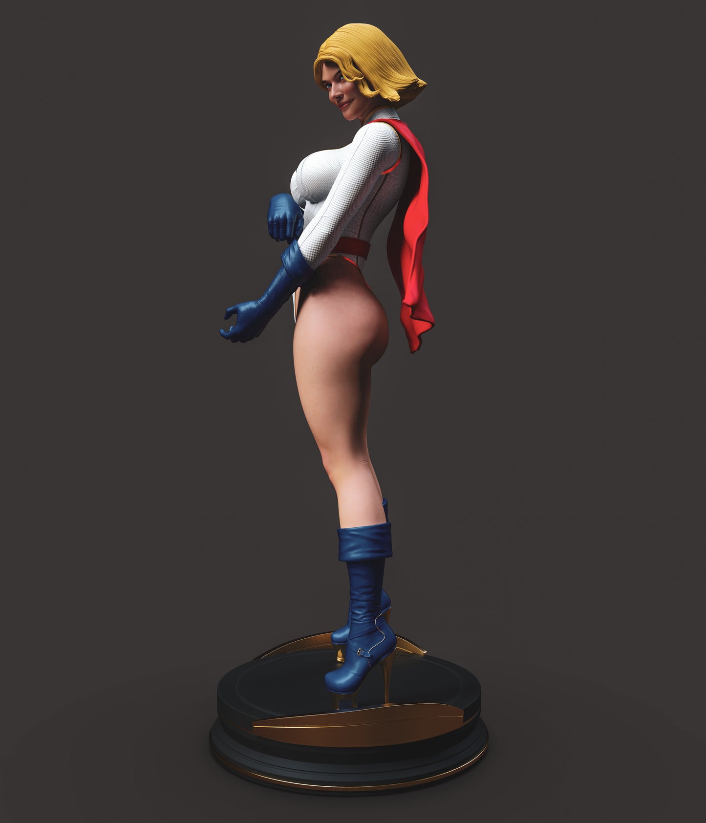 Power Girl - Unassembled and Unpainted Garage Kit - Model Designed by Abe3d/Dellas