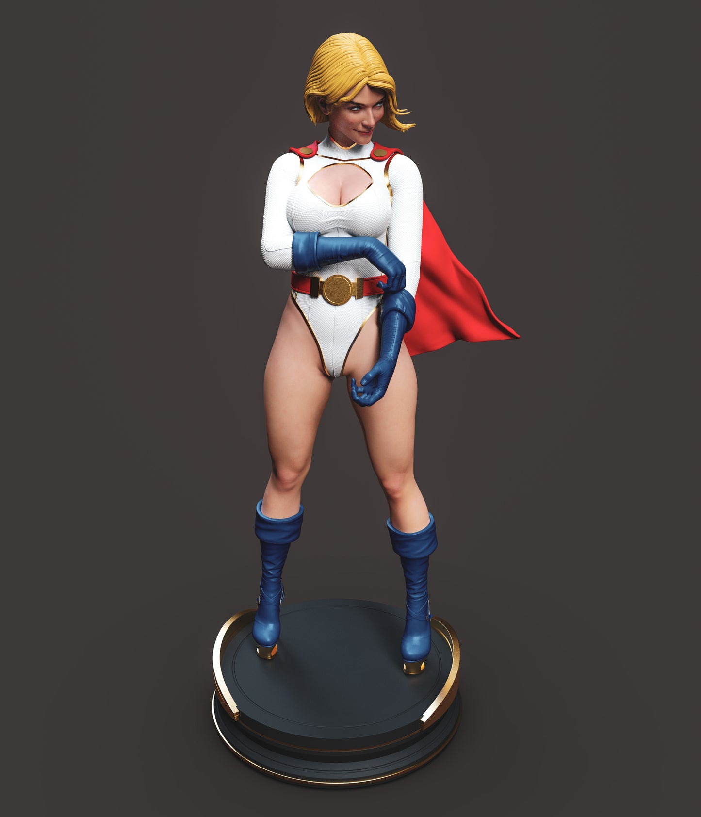 Power Girl - Unassembled and Unpainted Garage Kit - Model Designed by Abe3d/Dellas