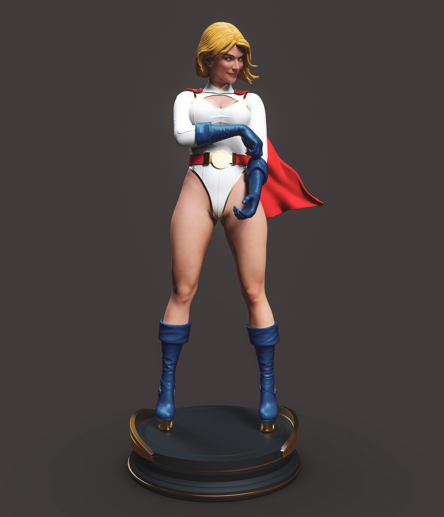 Power Girl - Unassembled and Unpainted Garage Kit - Model Designed by Abe3d/Dellas