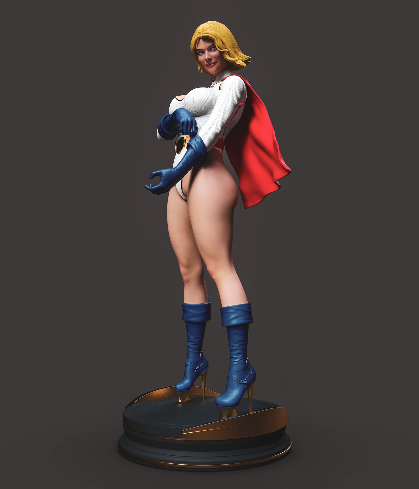 Power Girl - Unassembled and Unpainted Garage Kit - Model Designed by Abe3d/Dellas
