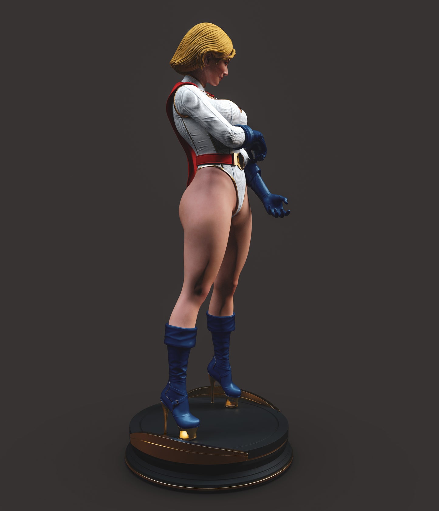 Power Girl - Unassembled and Unpainted Garage Kit - Model Designed by Abe3d/Dellas