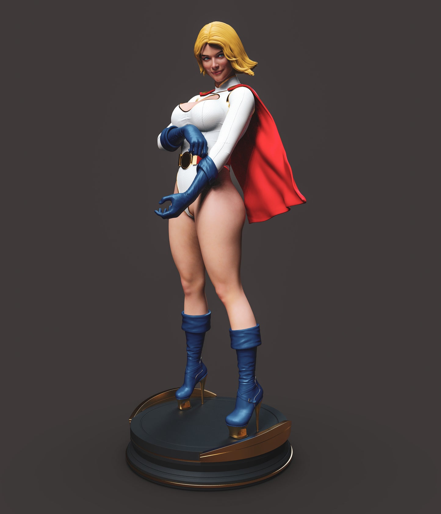 Power Girl - Unassembled and Unpainted Garage Kit - Model Designed by Abe3d/Dellas