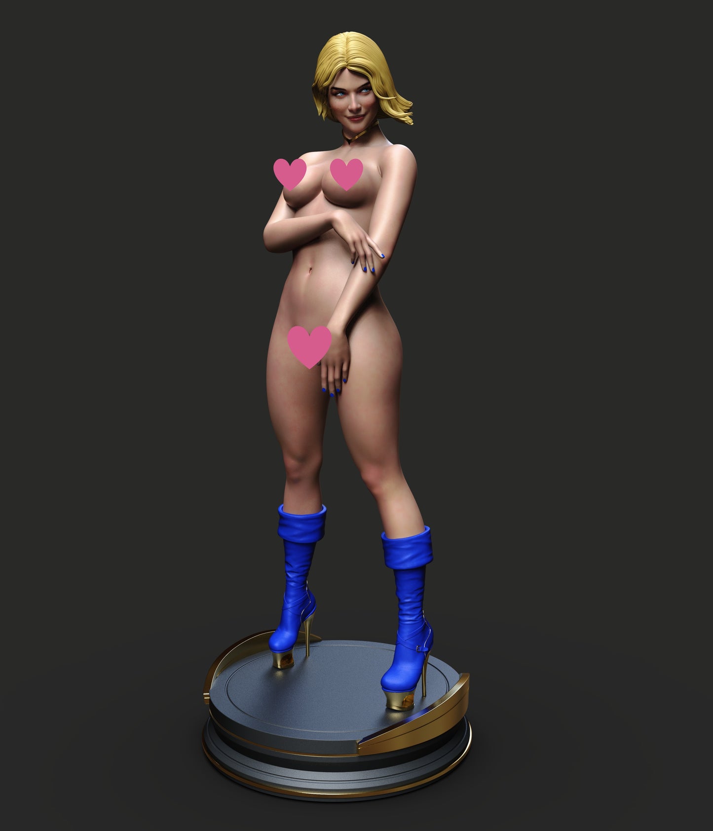 Power Girl NSFW - Unassembled and Unpainted Garage Kit - Model Designed by Abe3d/Dellas
