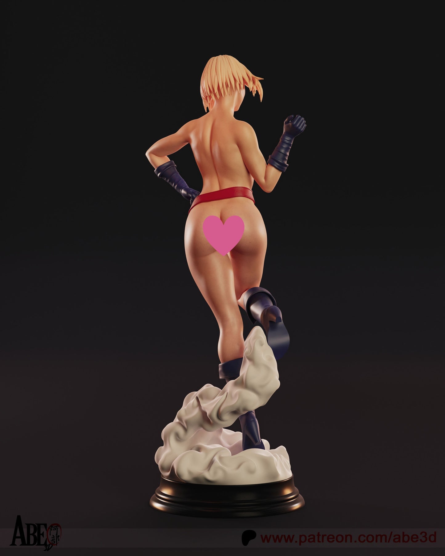 Powergirl NSFW - Unassembled and Unpainted Garage Kit - Model Designed by Abe3d