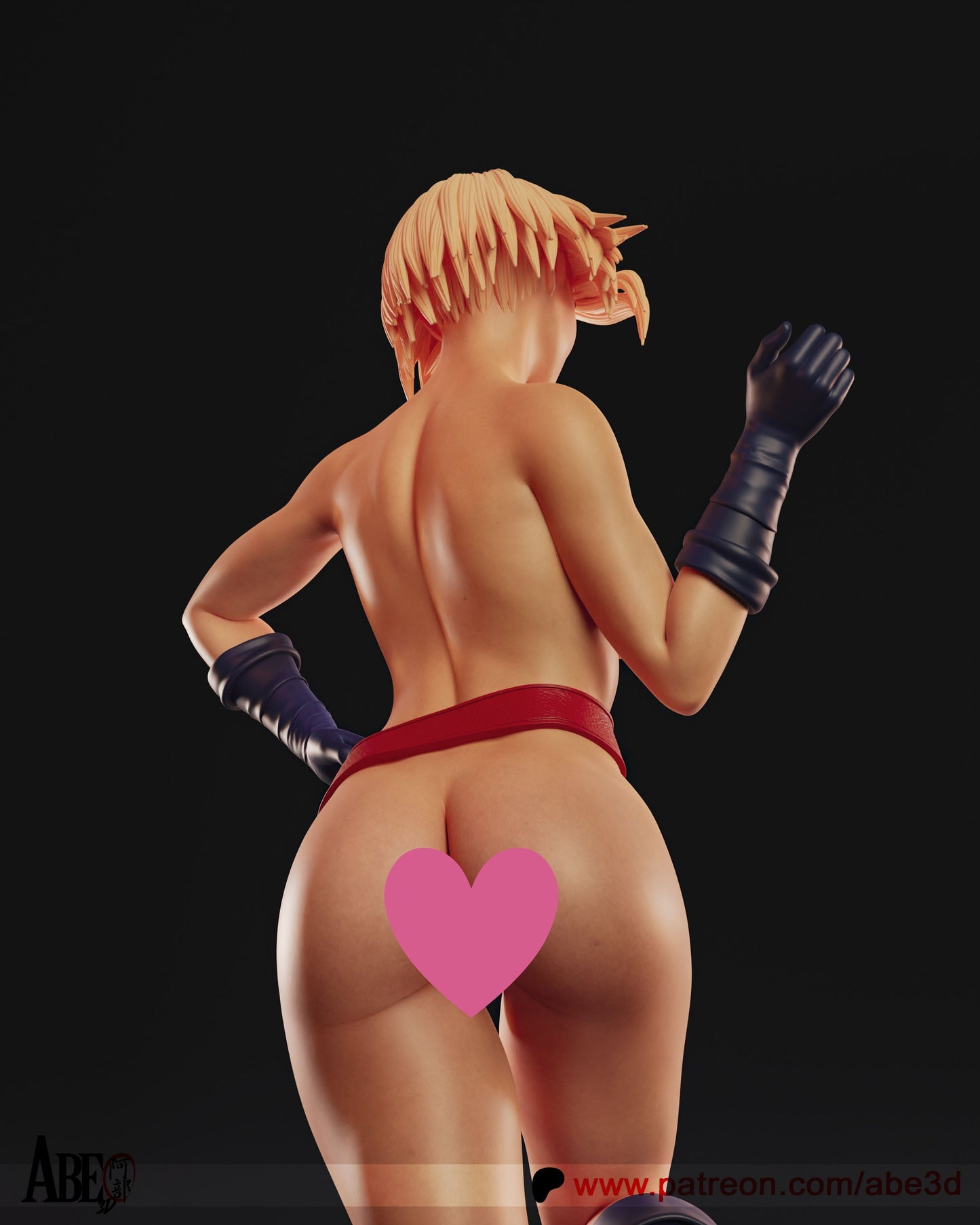 Powergirl NSFW - Unassembled and Unpainted Garage Kit - Model Designed by Abe3d