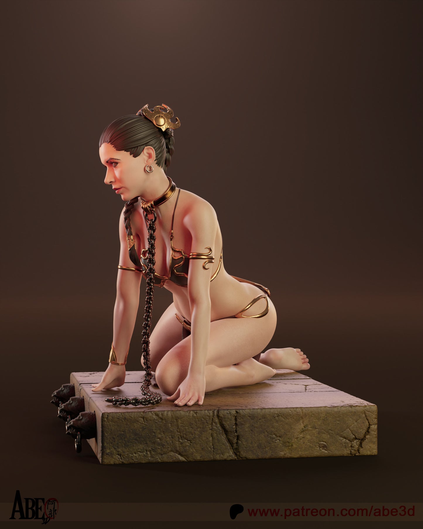 Princess Leia - Unassembled and Unpainted Garage Kit - Model Designed by Abe3D