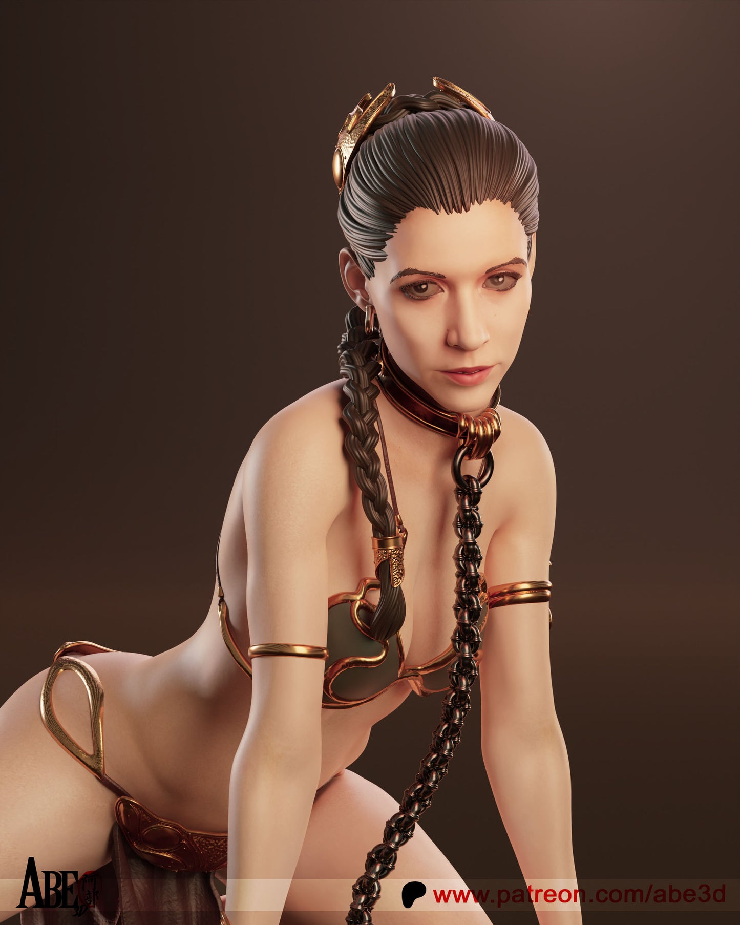Princess Leia - Unassembled and Unpainted Garage Kit - Model Designed by Abe3D