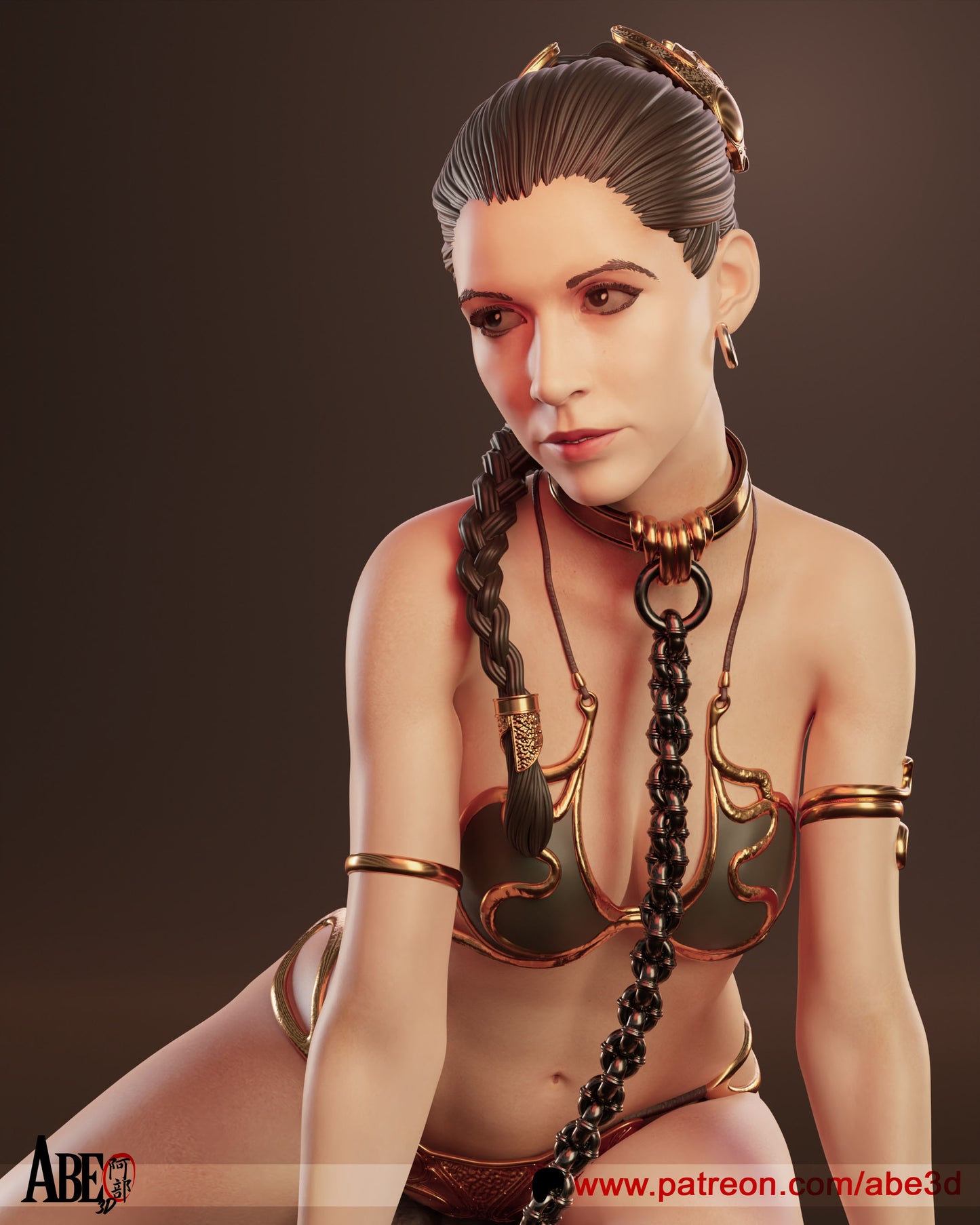 Princess Leia - Unassembled and Unpainted Garage Kit - Model Designed by Abe3D
