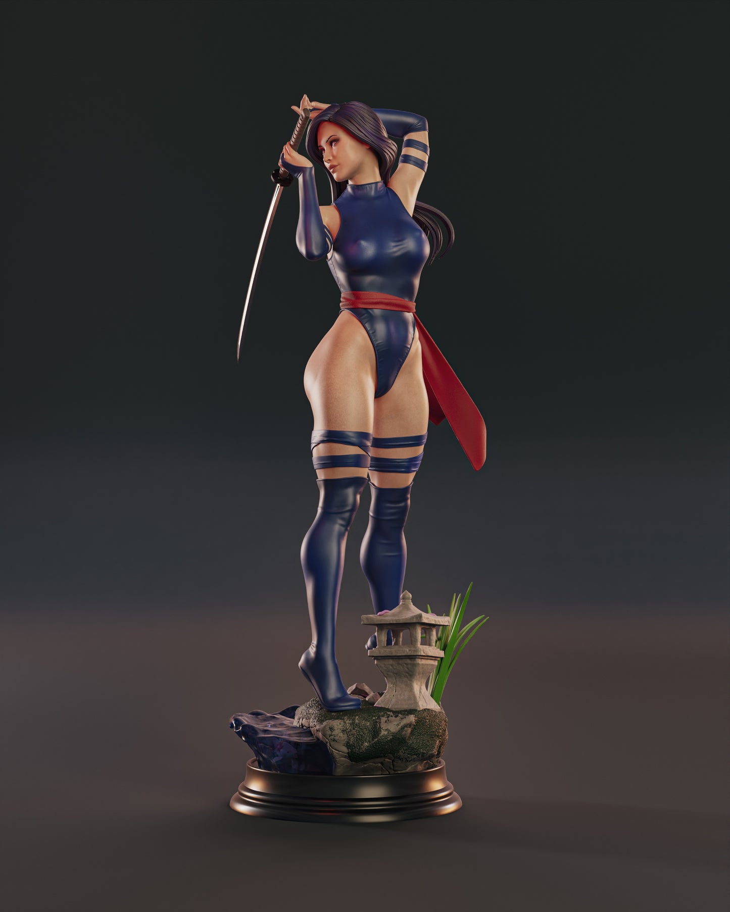 Psylocke - Unassembled and Unpainted Garage Kit - Model Designed by Abe3d