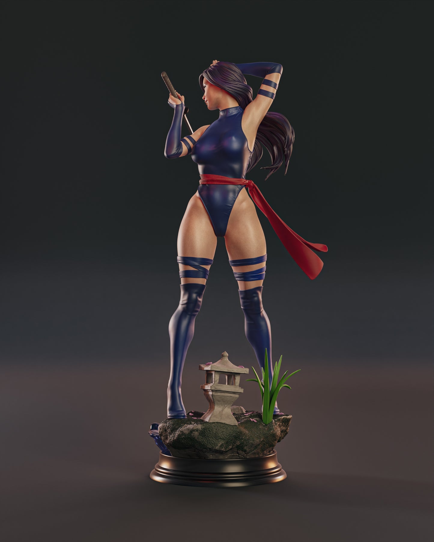 Psylocke - Unassembled and Unpainted Garage Kit - Model Designed by Abe3d