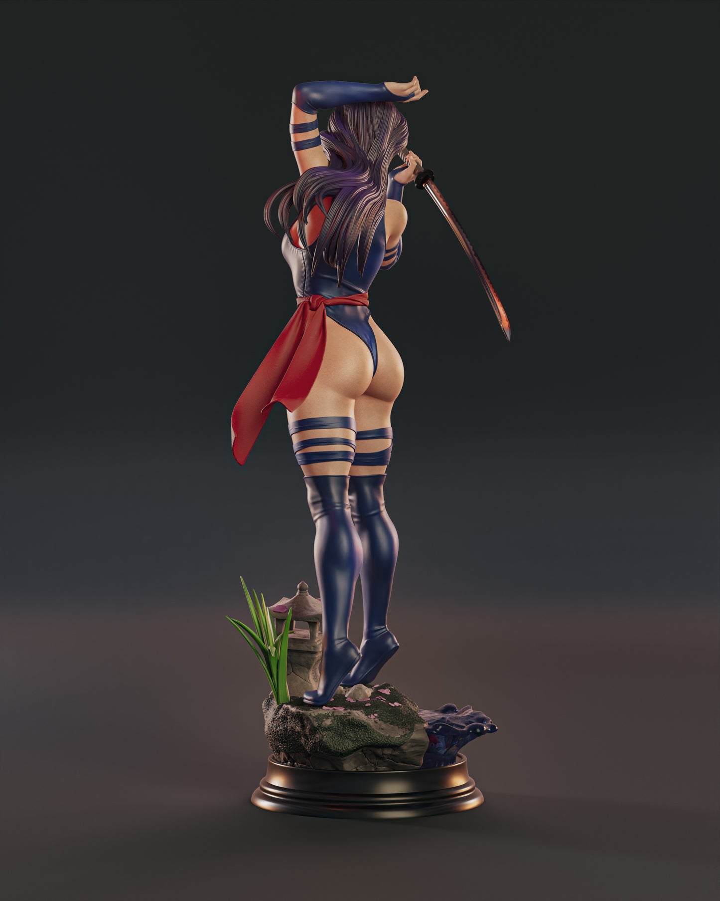 Psylocke - Unassembled and Unpainted Garage Kit - Model Designed by Abe3d