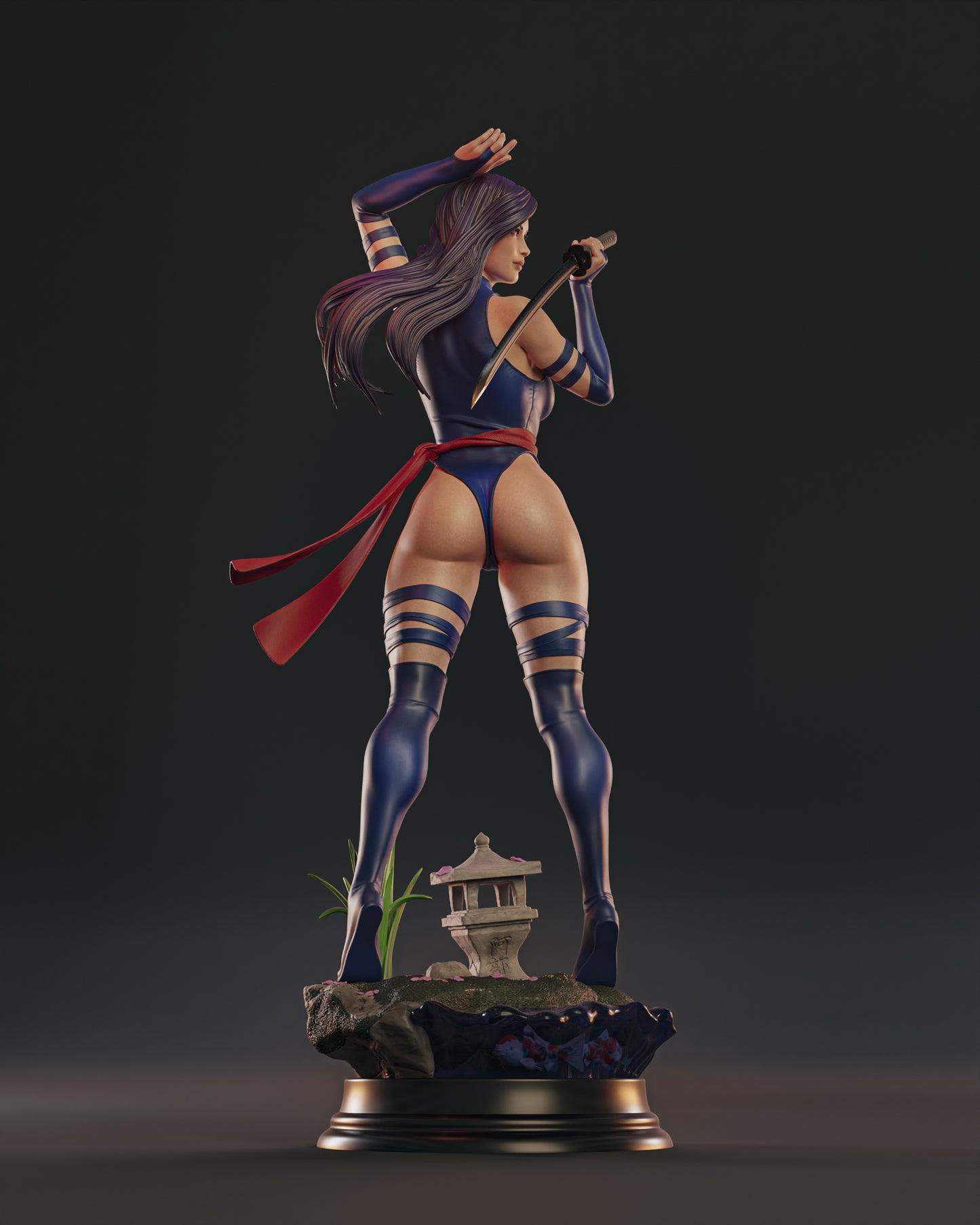 Psylocke - Unassembled and Unpainted Garage Kit - Model Designed by Abe3d