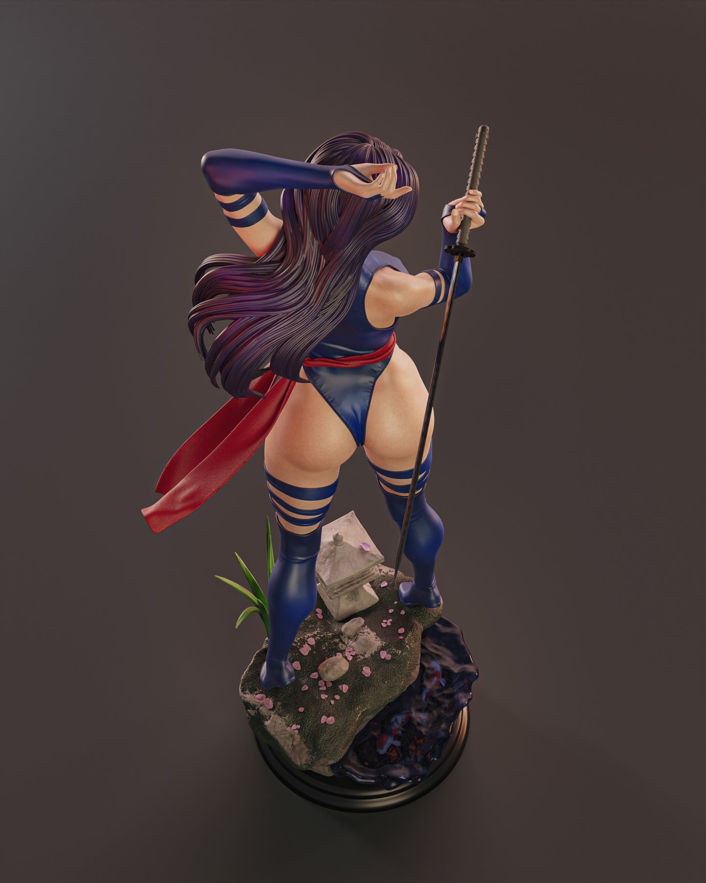 Psylocke - Unassembled and Unpainted Garage Kit - Model Designed by Abe3d