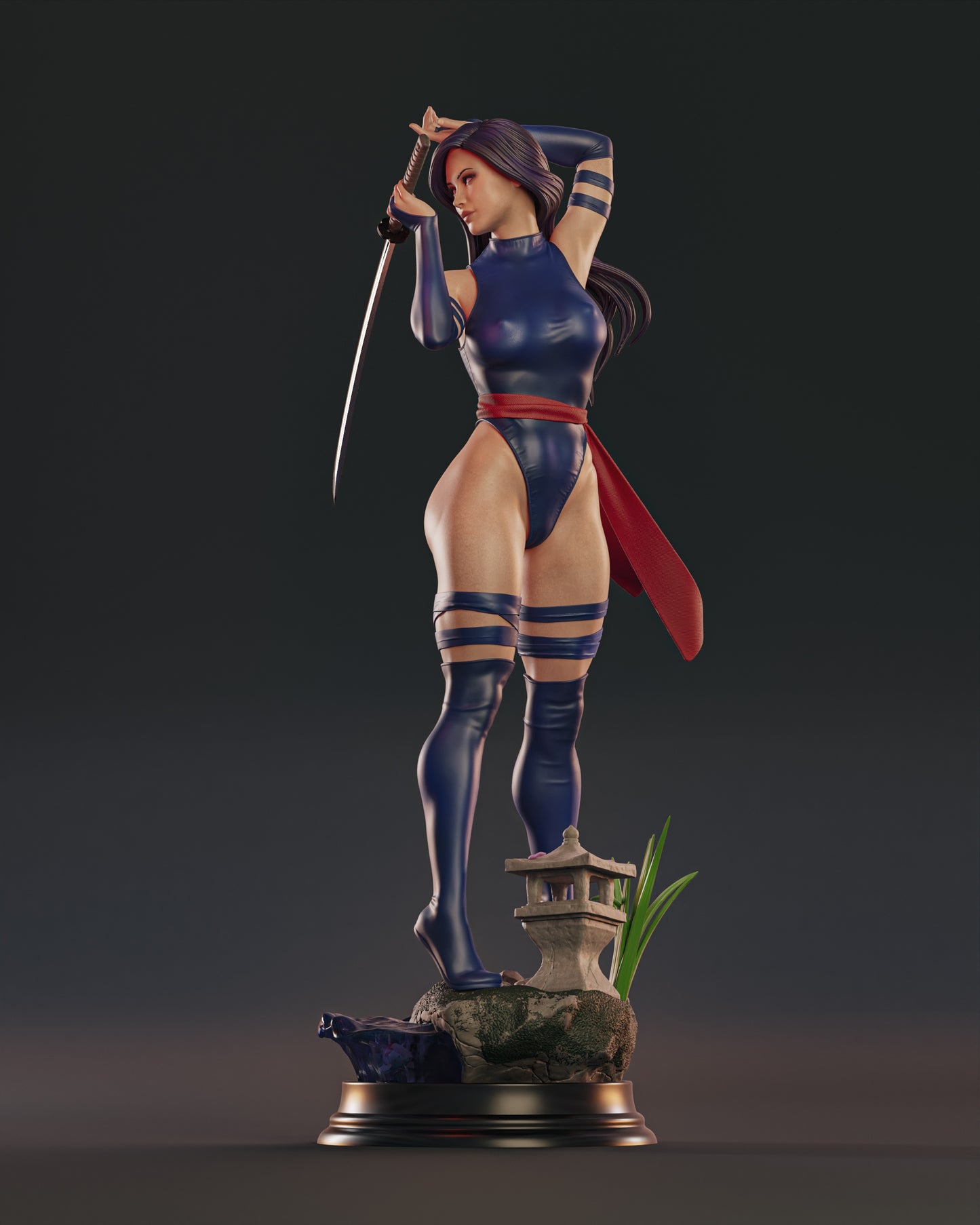 Psylocke - Unassembled and Unpainted Garage Kit - Model Designed by Abe3d