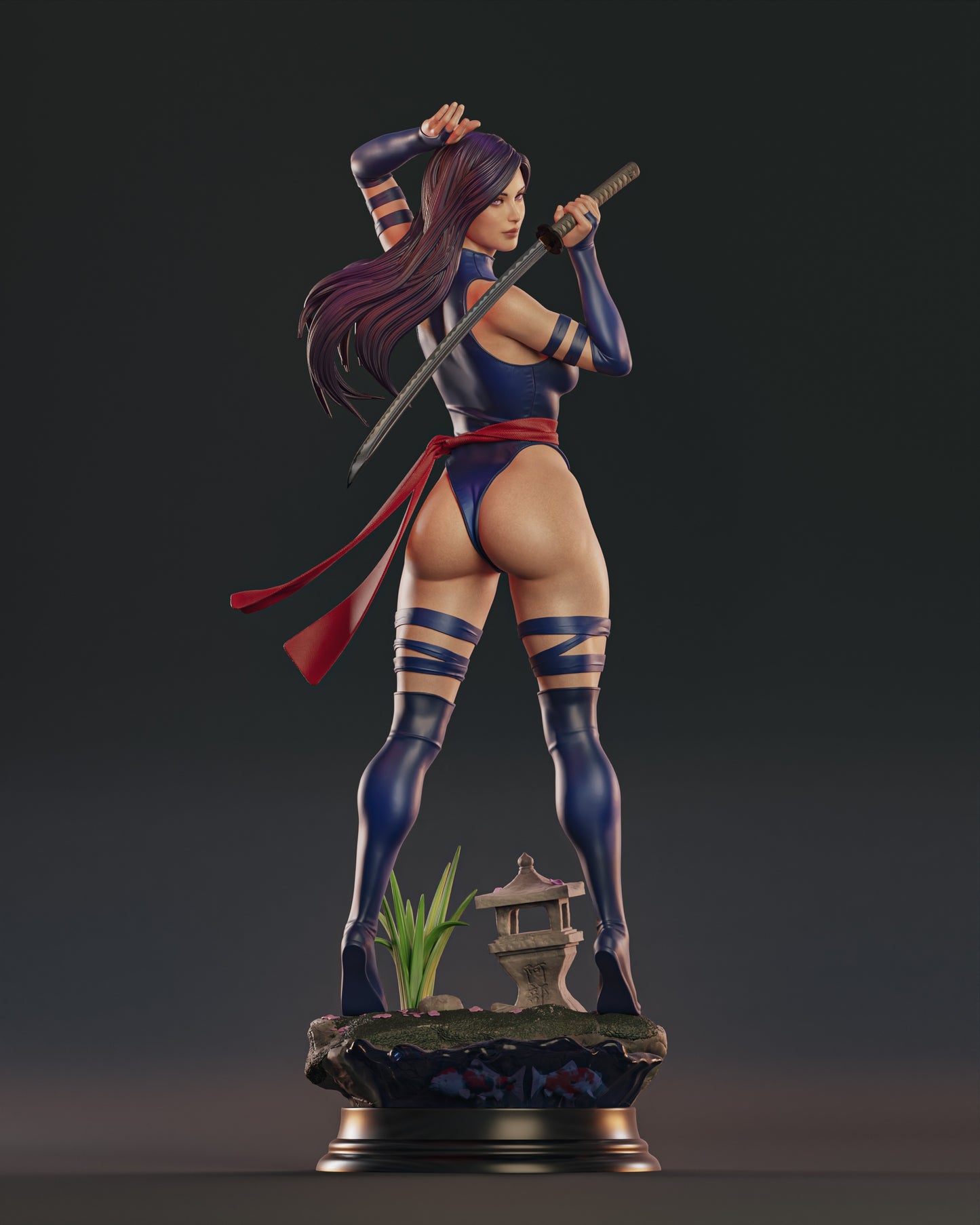 Psylocke - Unassembled and Unpainted Garage Kit - Model Designed by Abe3d