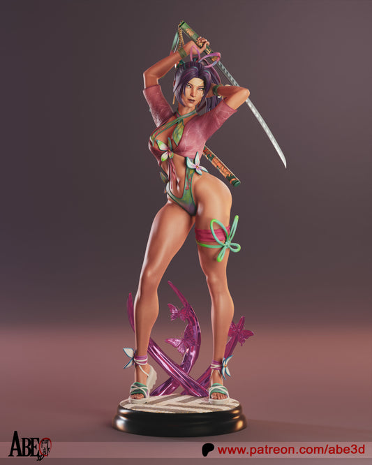 Psylocke Marvel Rivals - Unassembled and Unpainted Garage Kit (TORSO VARIANT INCLUDED) - Model Designed by Abe3D