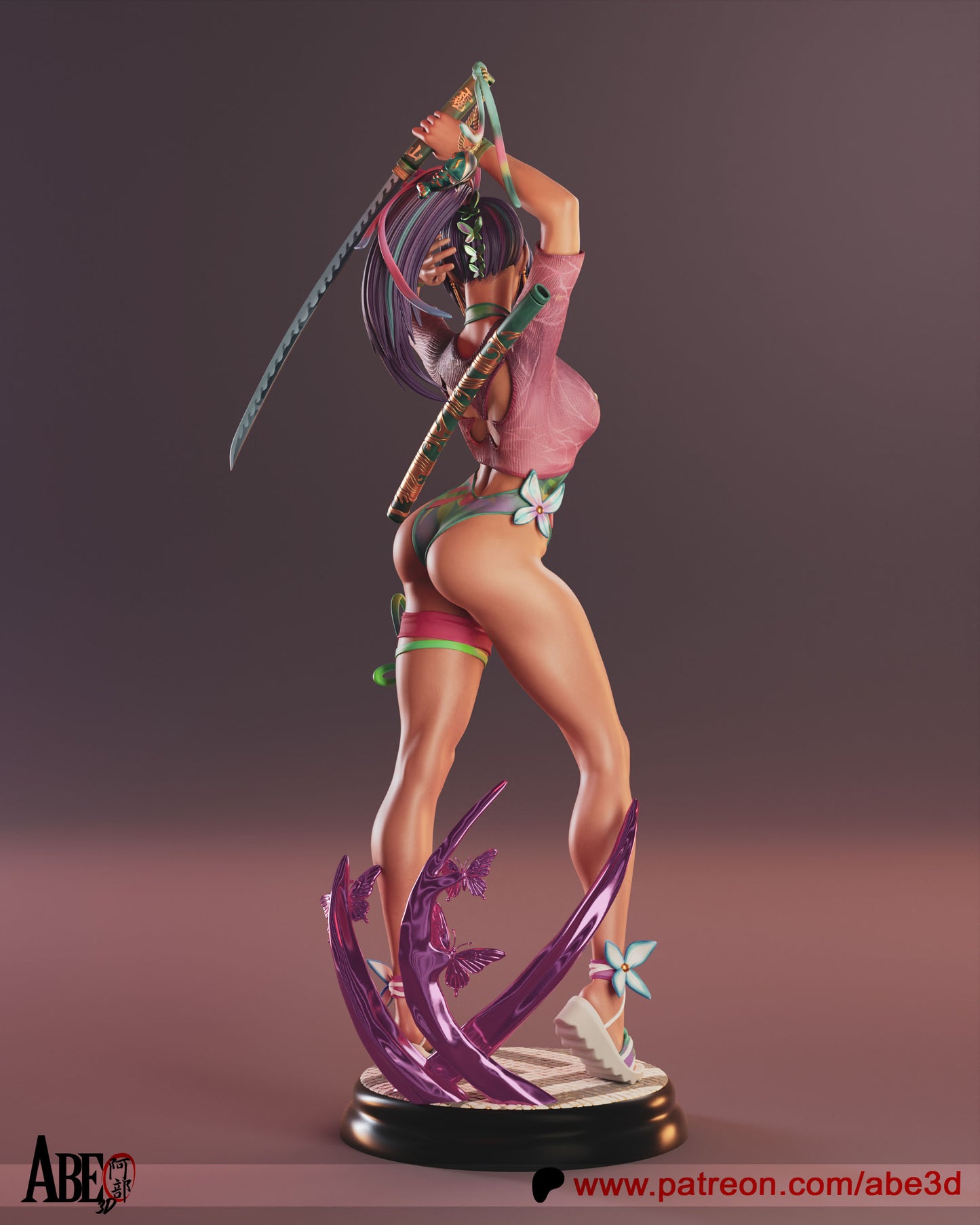 Psylocke Marvel Rivals - Unassembled and Unpainted Garage Kit (TORSO VARIANT INCLUDED) - Model Designed by Abe3D
