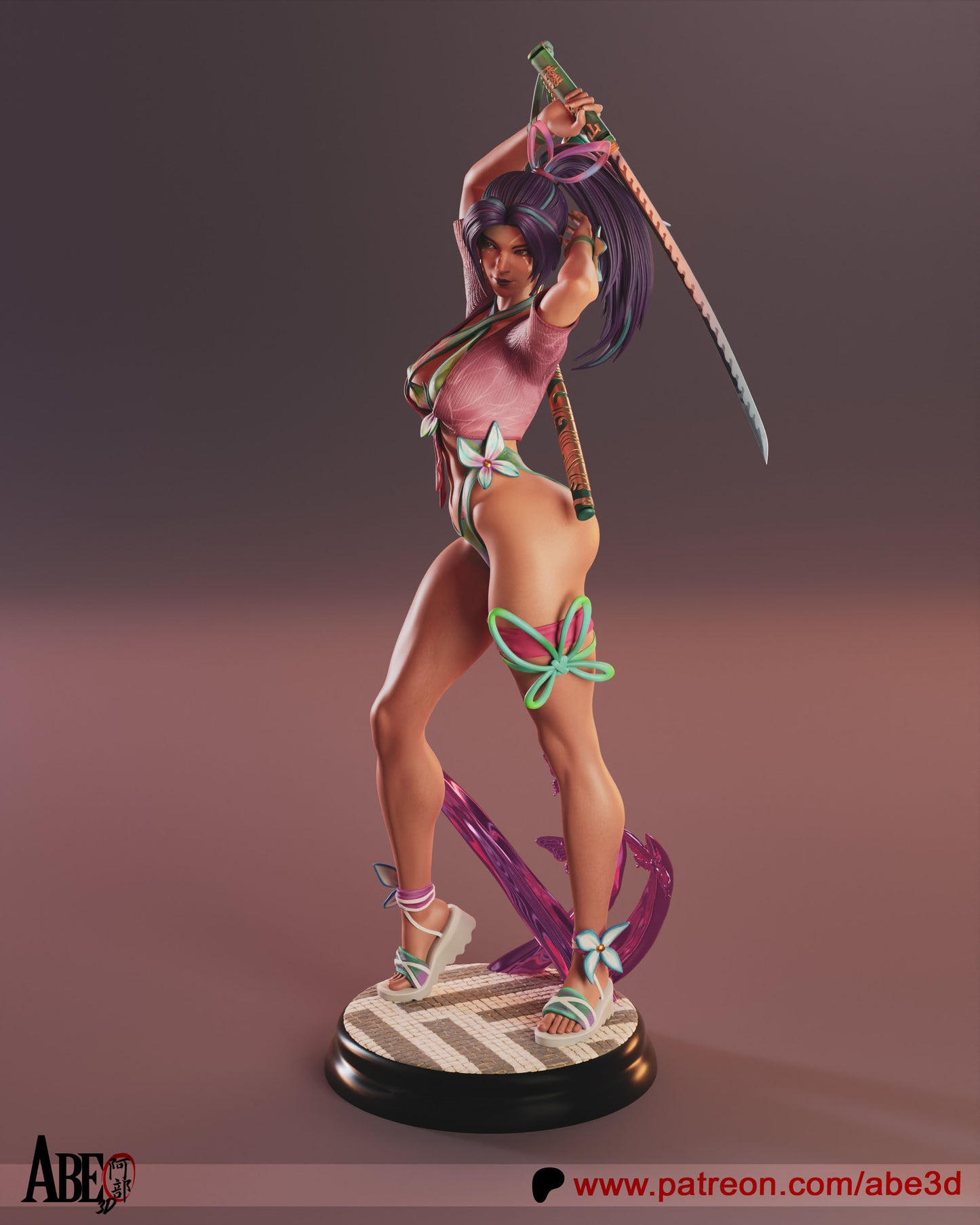 Psylocke Marvel Rivals - Unassembled and Unpainted Garage Kit (TORSO VARIANT INCLUDED) - Model Designed by Abe3D
