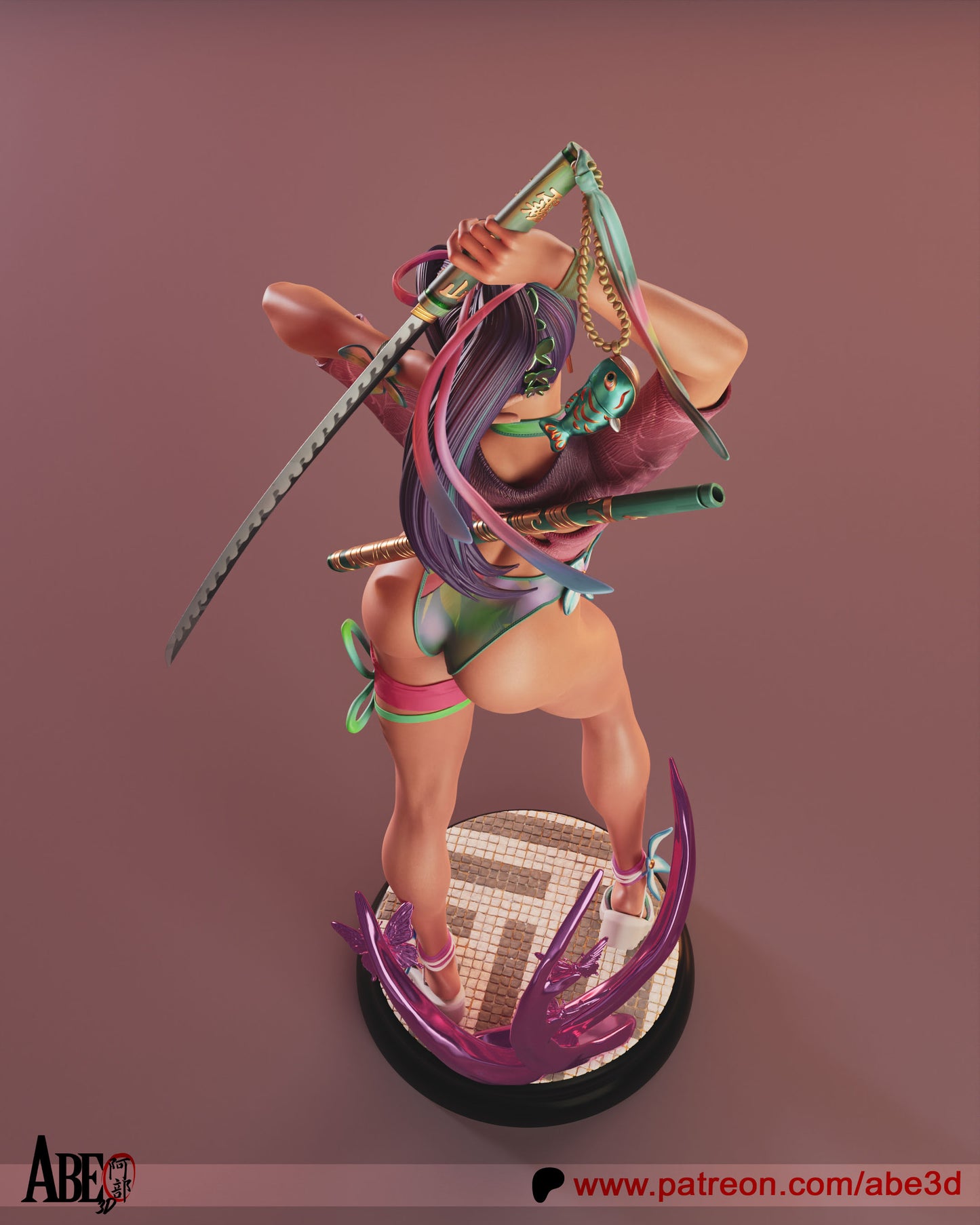 Psylocke Marvel Rivals - Unassembled and Unpainted Garage Kit (TORSO VARIANT INCLUDED) - Model Designed by Abe3D
