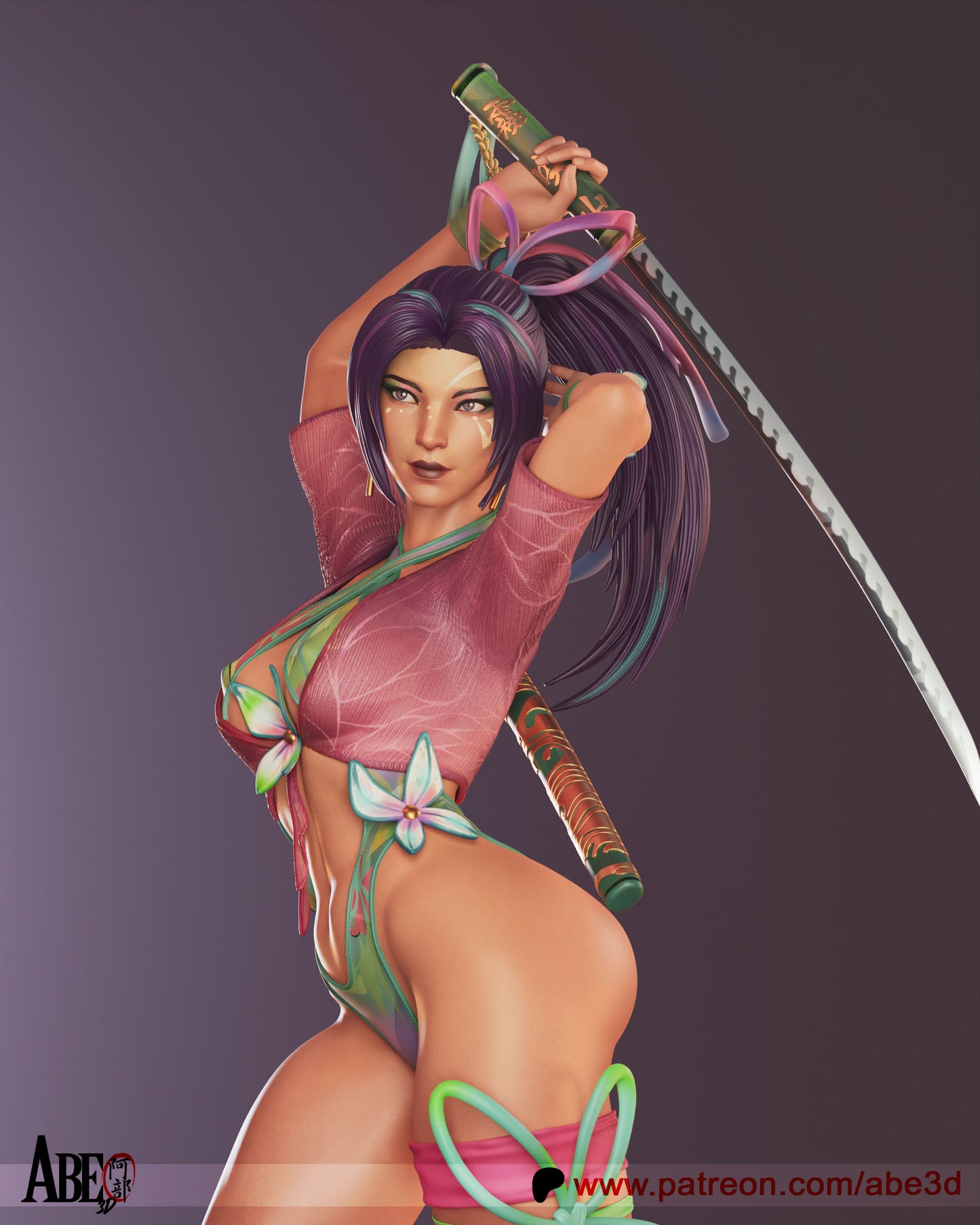 Psylocke Marvel Rivals - Unassembled and Unpainted Garage Kit (TORSO VARIANT INCLUDED) - Model Designed by Abe3D