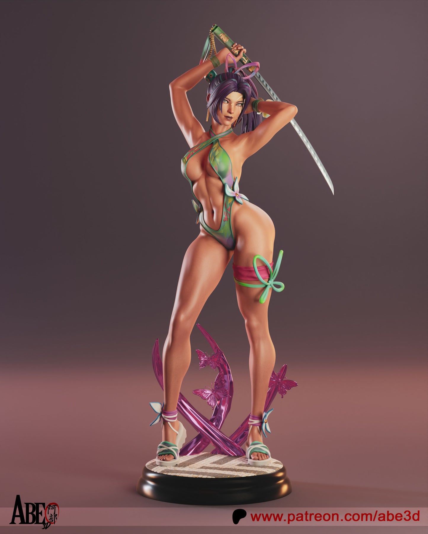 Psylocke Marvel Rivals - Unassembled and Unpainted Garage Kit (TORSO VARIANT INCLUDED) - Model Designed by Abe3D