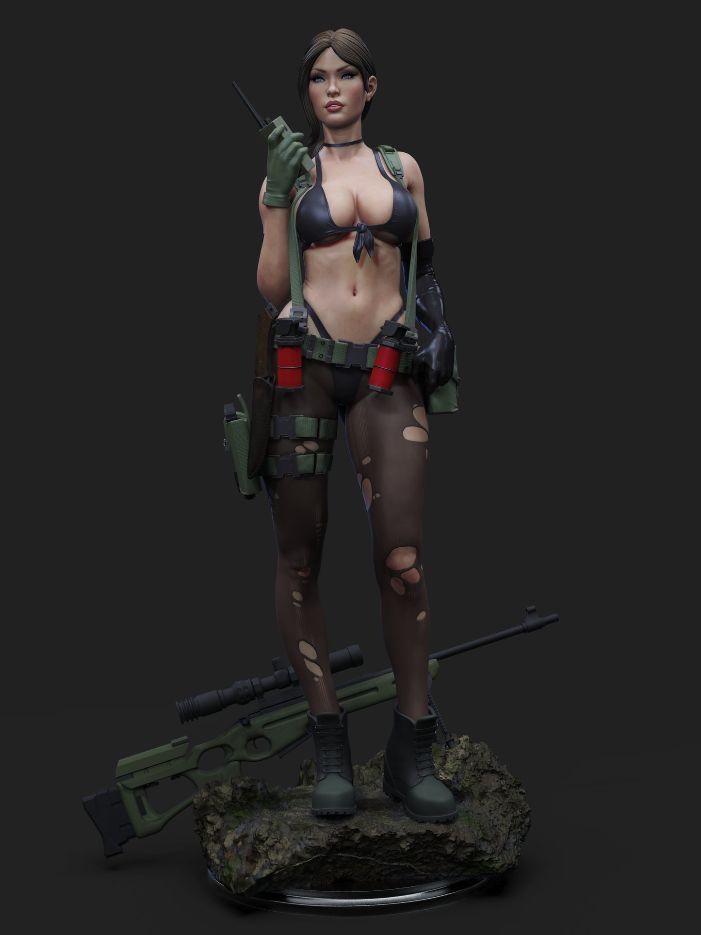 Quiet - Unassembled and Unpainted Garage Kit - Model Designed by Abe3d/Dellas