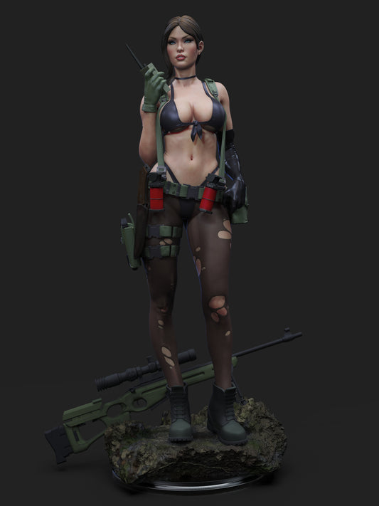 Quiet - Unassembled and Unpainted Garage Kit - Model Designed by Abe3d/Dellas