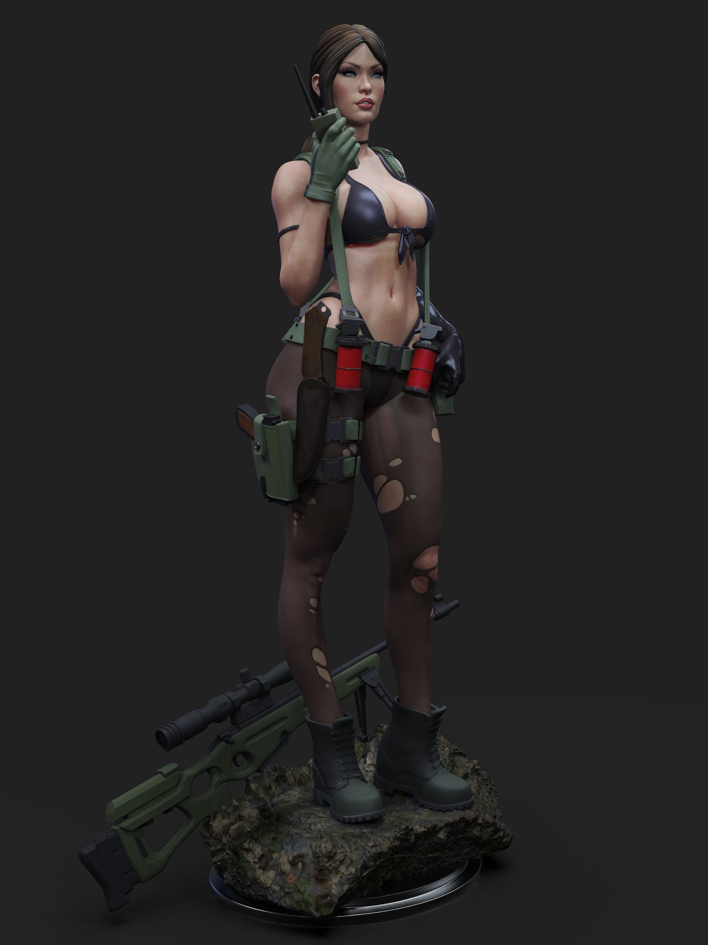 Quiet - Unassembled and Unpainted Garage Kit - Model Designed by Abe3d/Dellas