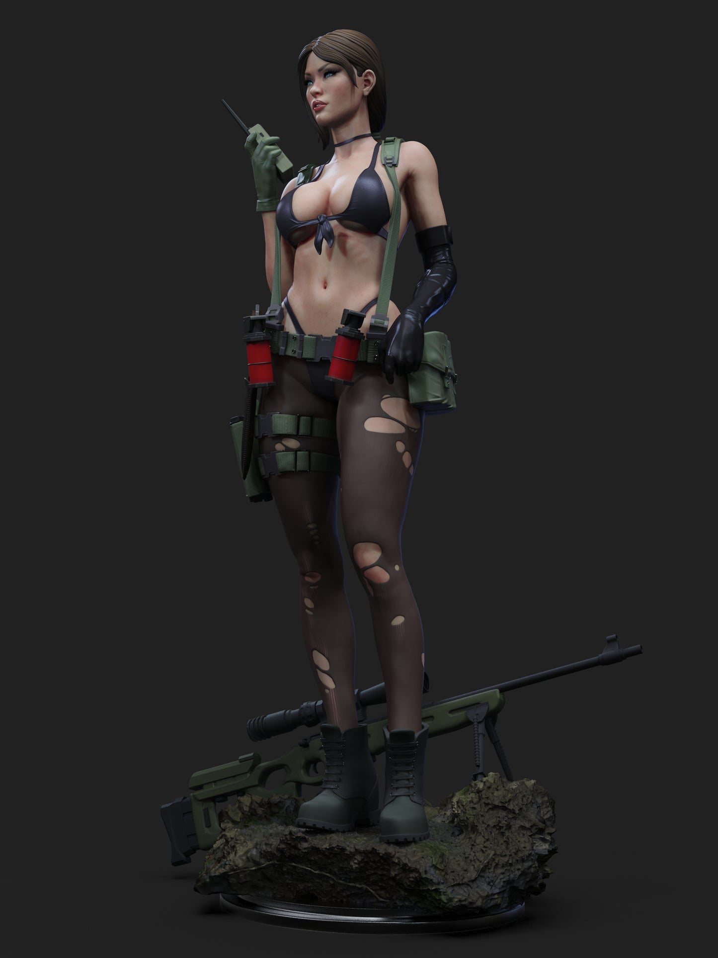 Quiet - Unassembled and Unpainted Garage Kit - Model Designed by Abe3d/Dellas