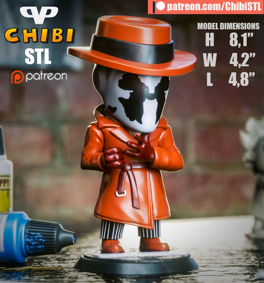 Rorschach  - Unassembled and Unpainted Garage Kit - Model Designed by ChibiSTL