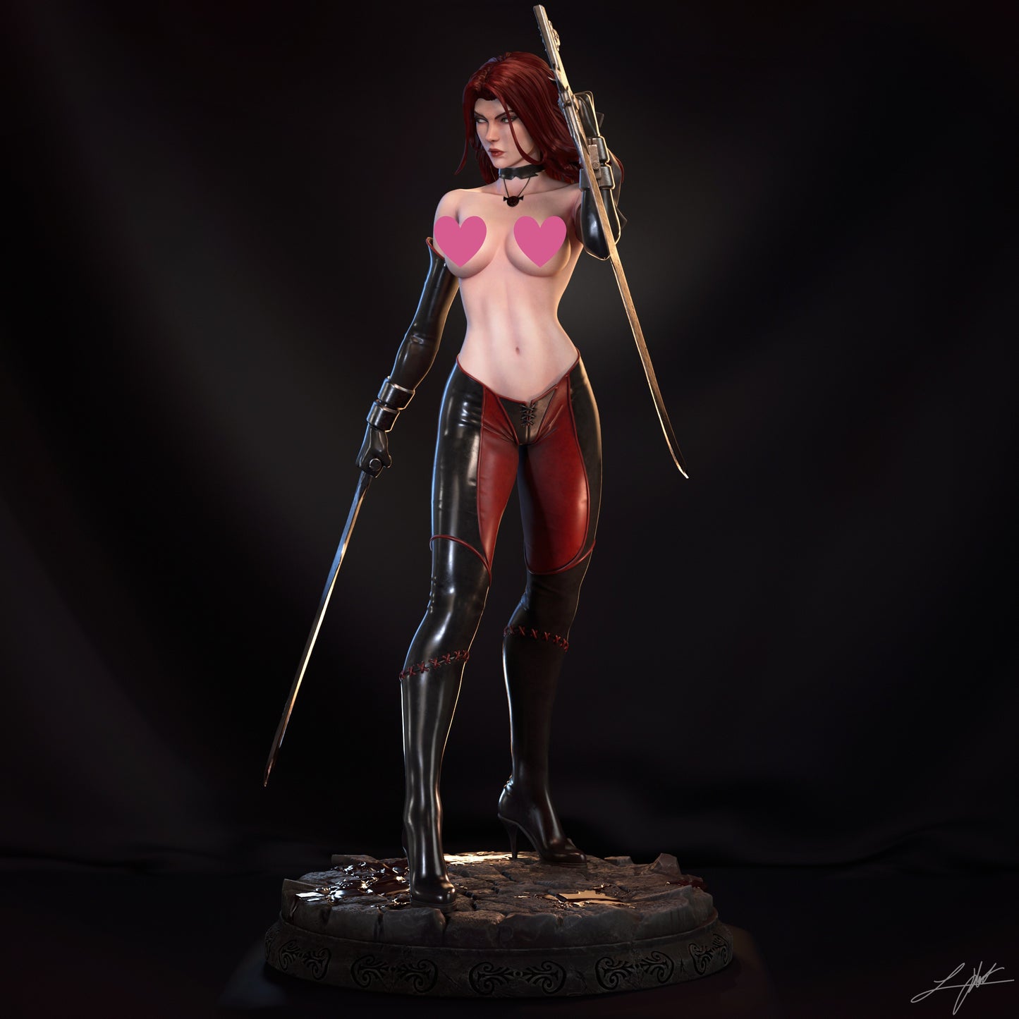 Rayne NSFW - Unassembled and Unpainted Garage Kit - Model Designed by Abe3D/Ramses