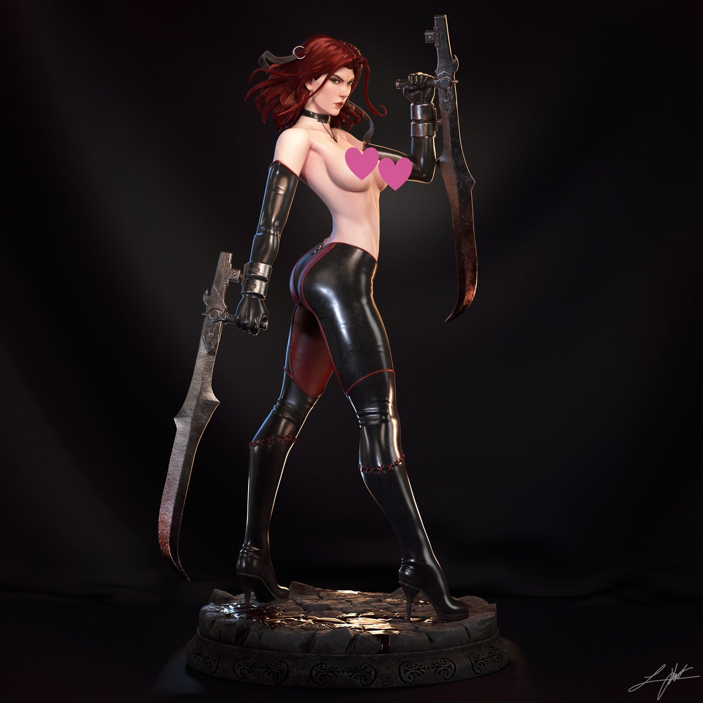 Rayne NSFW - Unassembled and Unpainted Garage Kit - Model Designed by Abe3D/Ramses