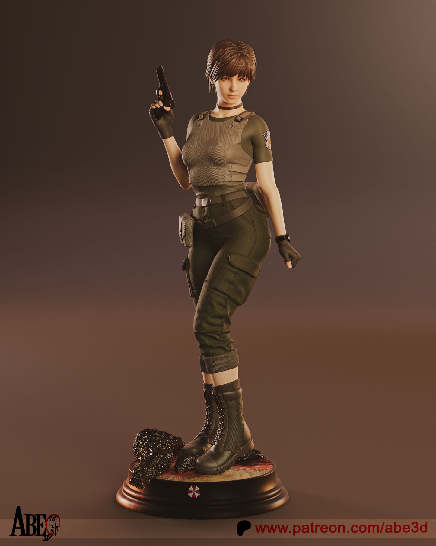 Rebecca Chambers - (VARIANT PARTS INCLUDED) Unassembled and Unpainted Garage Kit - Model Designed by Abd3D