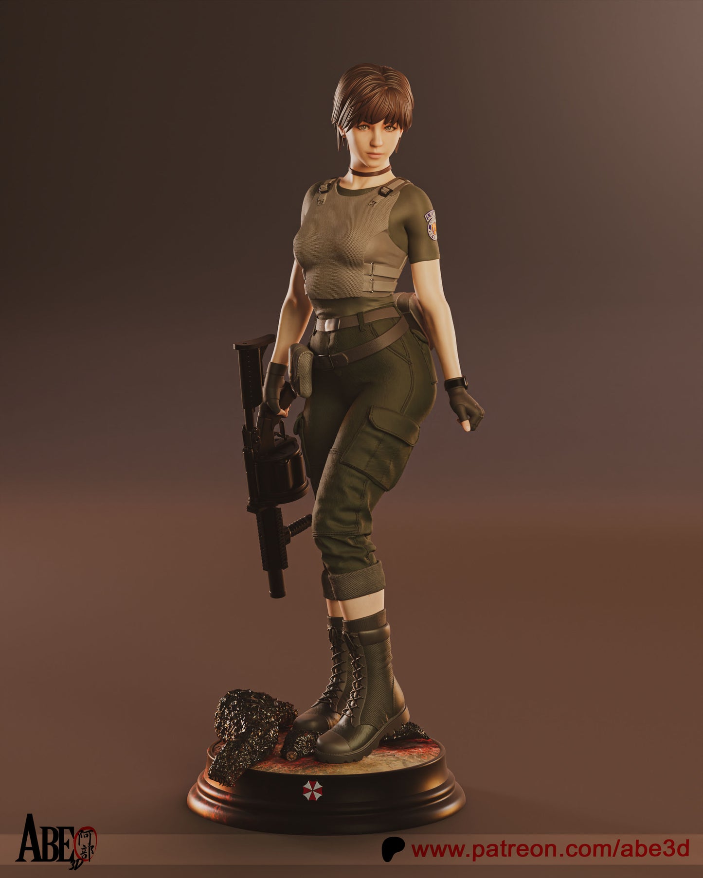 Rebecca Chambers - (VARIANT PARTS INCLUDED) Unassembled and Unpainted Garage Kit - Model Designed by Abd3D